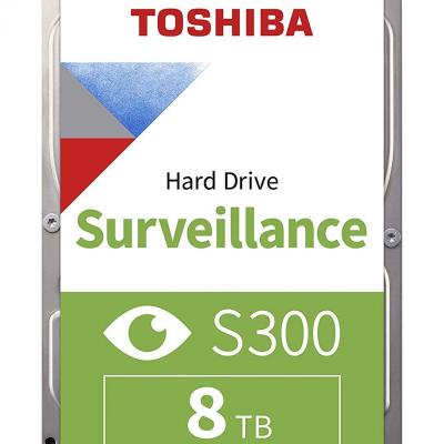 TOSHIBA HDWT380UZSVA 8TB S300 SATA3 7200Rpm 256MB 3.5" Dahili Güvenlik Diski