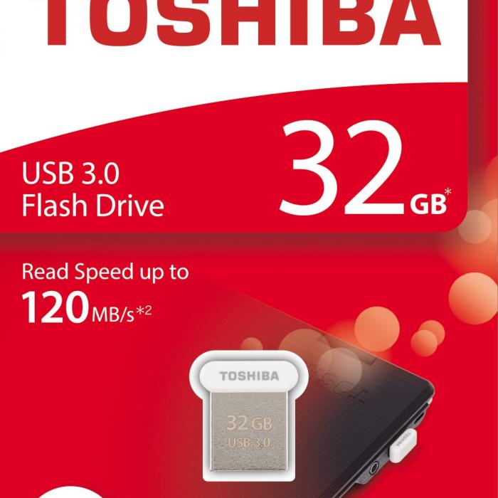 TOSHIBA THNU364W0320E4 32GB Towadako USB 3.0 Metalik Gri USB Bellek