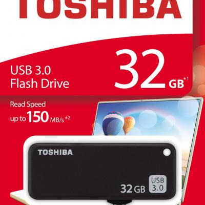 TOSHIBA THN-U365K0320E4 32GB Yamabiko USB 3.0 Siyah USB Bellek