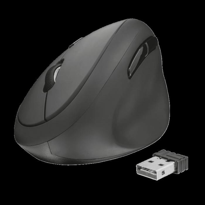 TRUST 23002 Orbo Kompakt Ergonomik Kablosuz Siyah Dikey Mouse