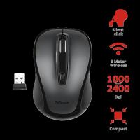 TRUST 23266 SIERO 2400DPI Sessiz Kablosuz Siyah Mouse