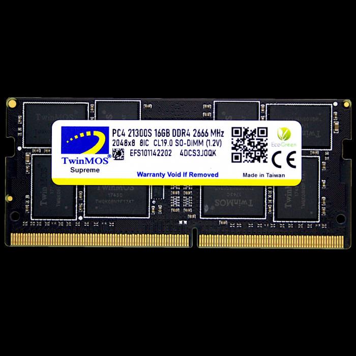 TWINMOS MDD416GB2666N TwinMOS DDR4 16GB 2666MHz Notebook Ram