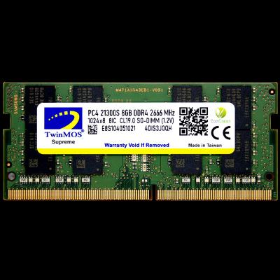 TWINMOS MDD48GB2666N TwinMOS DDR4 8GB 2666MHz Notebook Ram