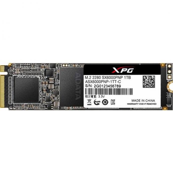 XPG ASX6000PNP-1TT-C 1TB SX6000 PCIE m.2 1000-800MB/s  Flash SSD