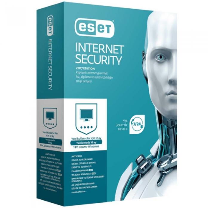 ESET Internet Security KUTU-1 Kullanıcı 1 Yıl