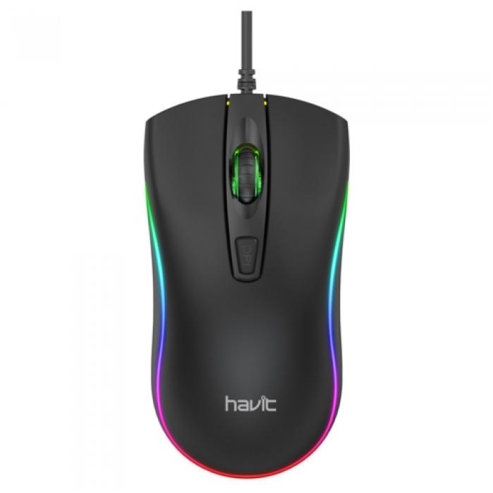 Havit MS72 Siyah Kablolu RGB Mouse
