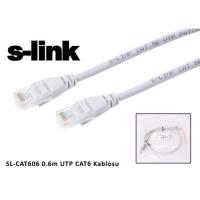 S-Link SL-CAT606 CAT6 Kablo 0,6 Metre Gri