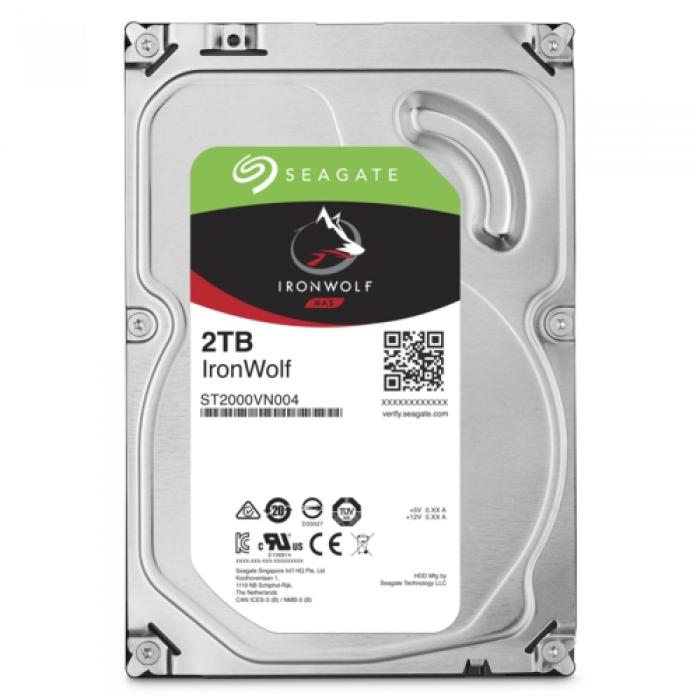 Seagate IRONWOLF 3,5 2TB 64MB 5900RPM ST2000VN004