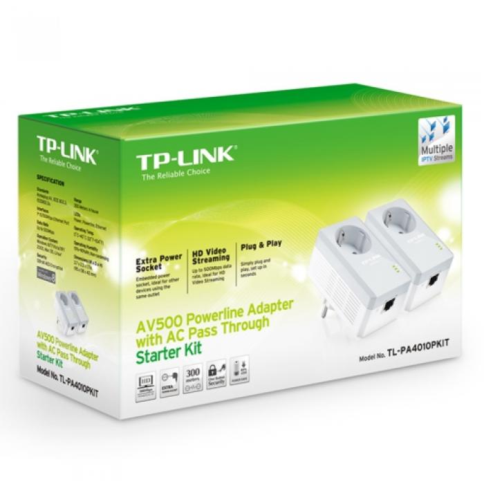 TP-Link TL-PA4010PKIT 600Mbps AV600 Powerline