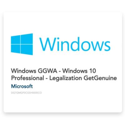 Windows 10Professional GGWA LegalizationGetGenuine