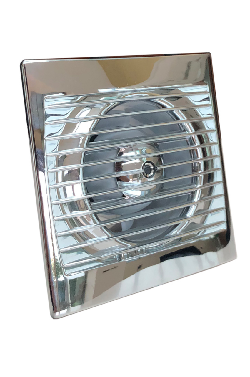 Aircol 120 Krom Monofaze Tuvalet Banyo ve Mutfak Aspiratörü 16W 160m3/h