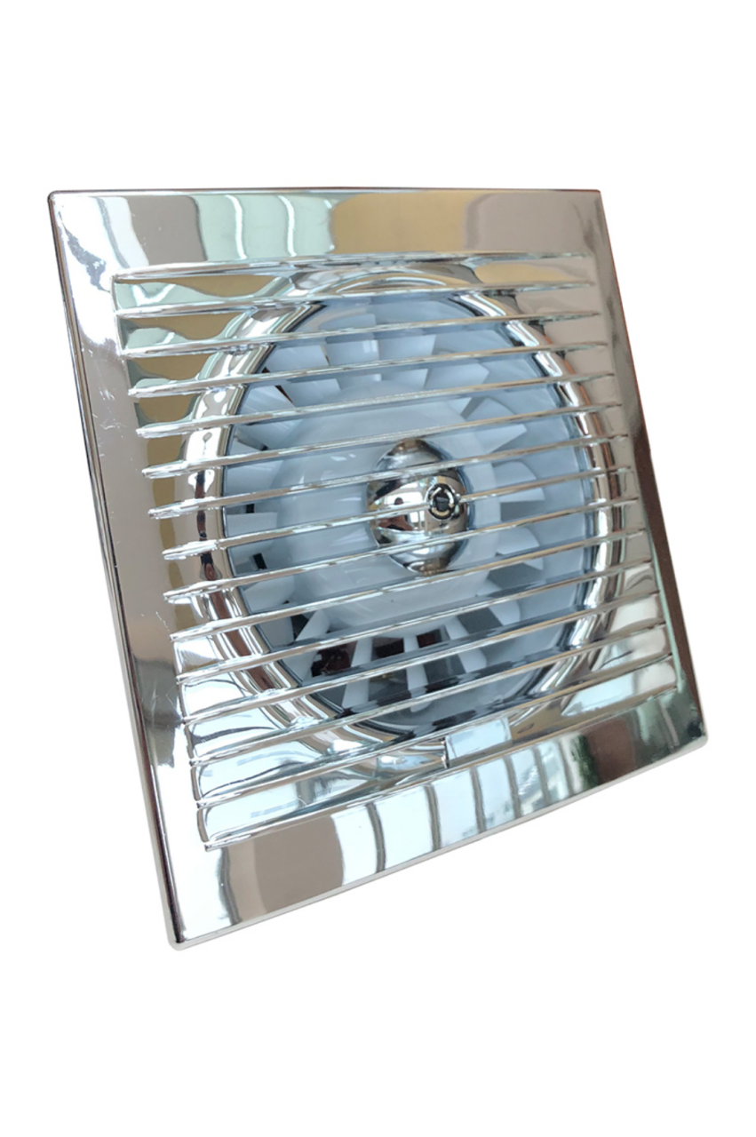 Aircol 150 Krom Monofaze Tuvalet Banyo ve Mutfak Aspiratörü 32W 300m3/h