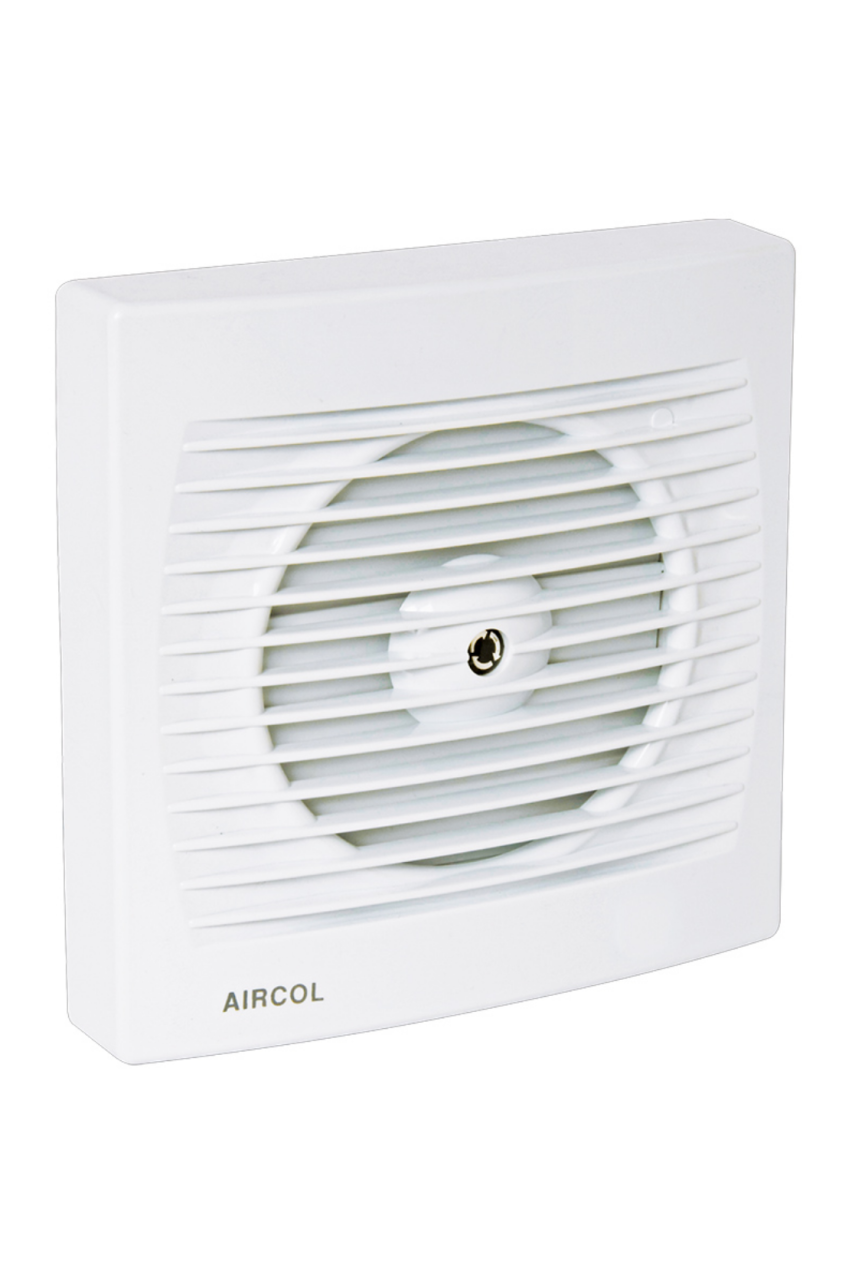 Aircol 150 MP Mekanik Panjurlu Monofaze Tuvalet Banyo ve Mutfak Aspiratörü 30W 300m3/h