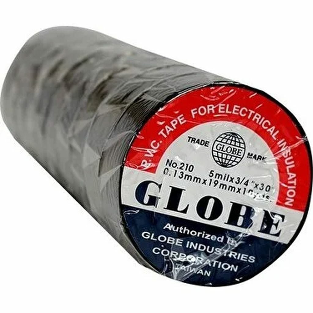 Globe Marka Siyah 0.18Mmx50Mmx25Yrd Geniş İzole Elektrik Bandı