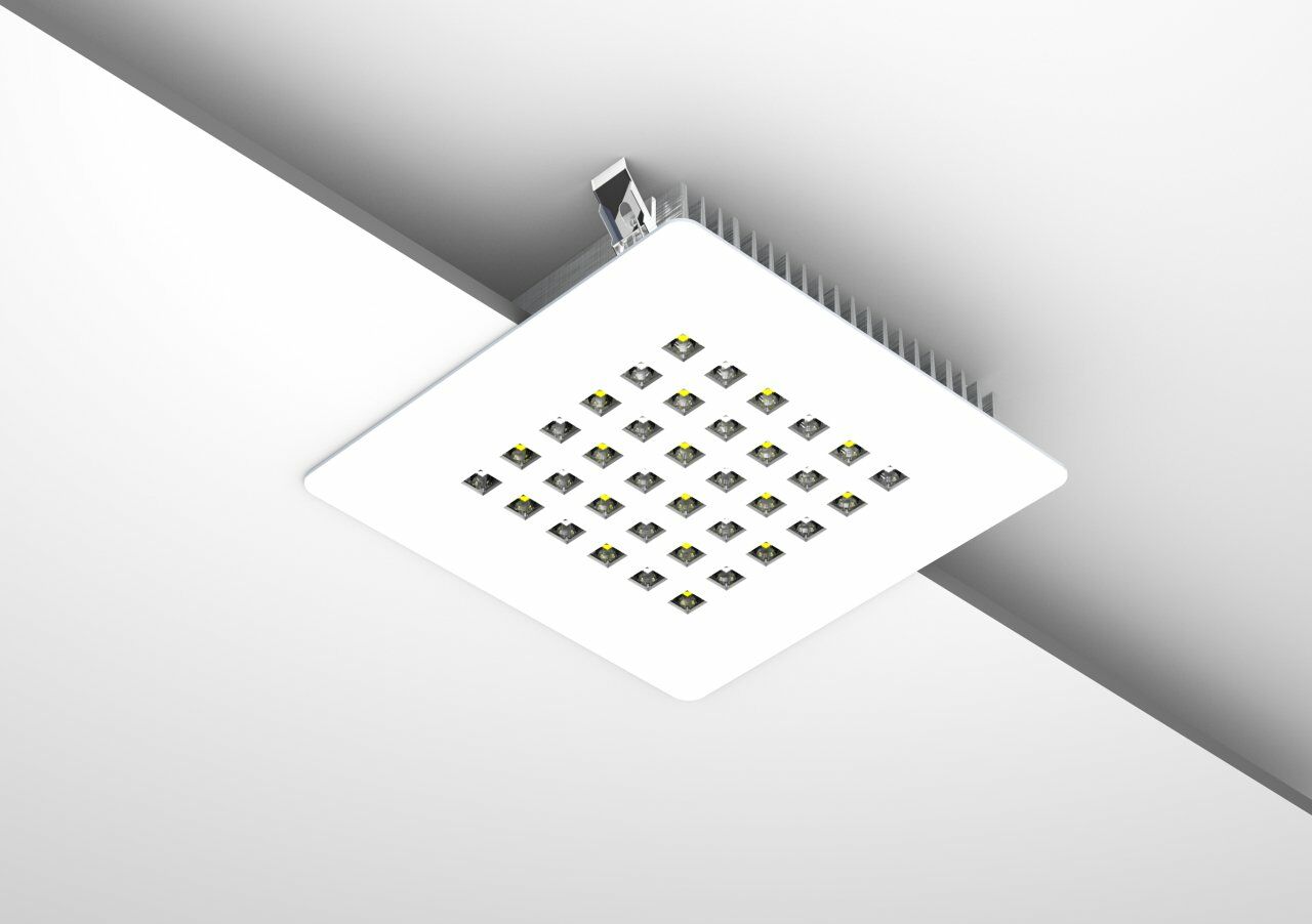 Kare Kuyumcu Led Vitrin Aydınlatma Armatürü 54W