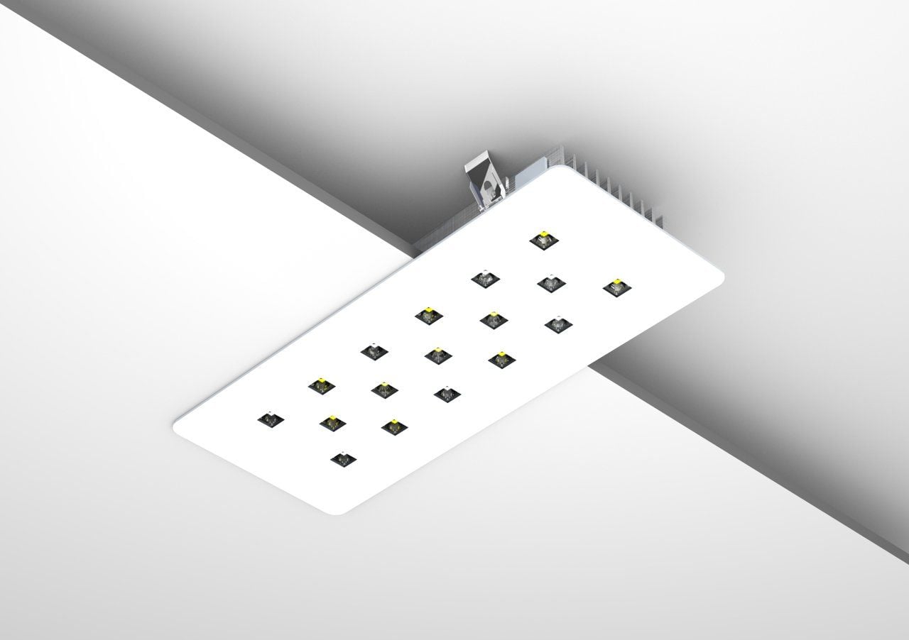 Dikdörtgen Kuyumcu Led Vitrin Aydınlatma Armatürü 18W