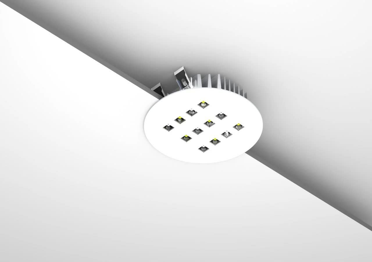 Yuvarlak Kuyumcu Led Vitrin Aydınlatma Armatürü 18W