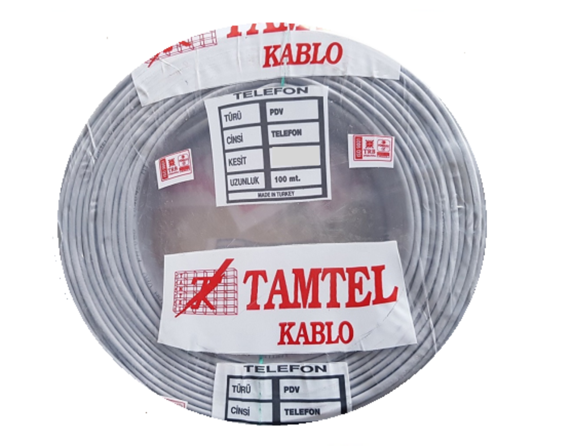 Tamtel 1 Çift 1x0,40 Telefon Kablosu 100 Metre