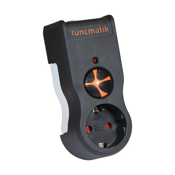 Tunçmatik Tekli Akım Korumalı Priz 1050 Joule Siyah TSK19020