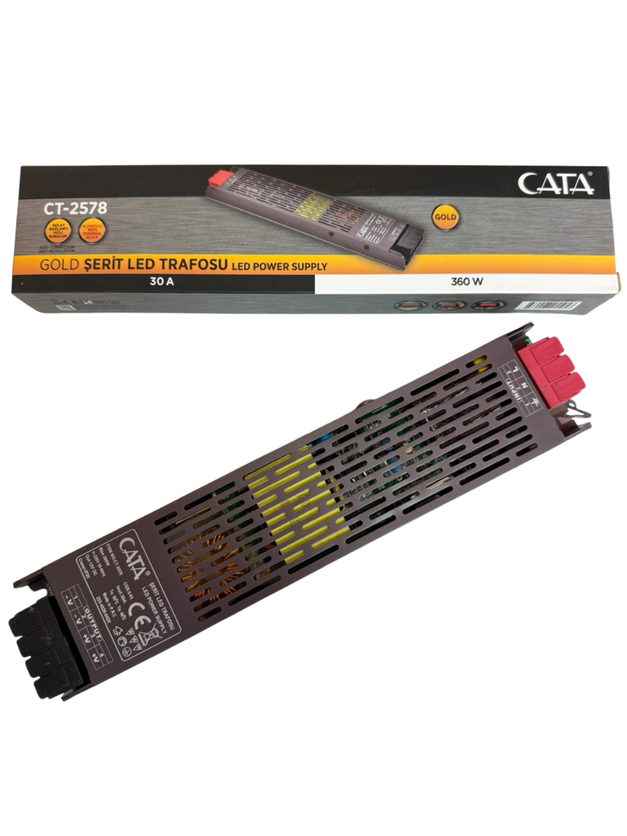 Cata 30 Amper İç Mekan Şerit Led Trafo Klemensli CT-2578