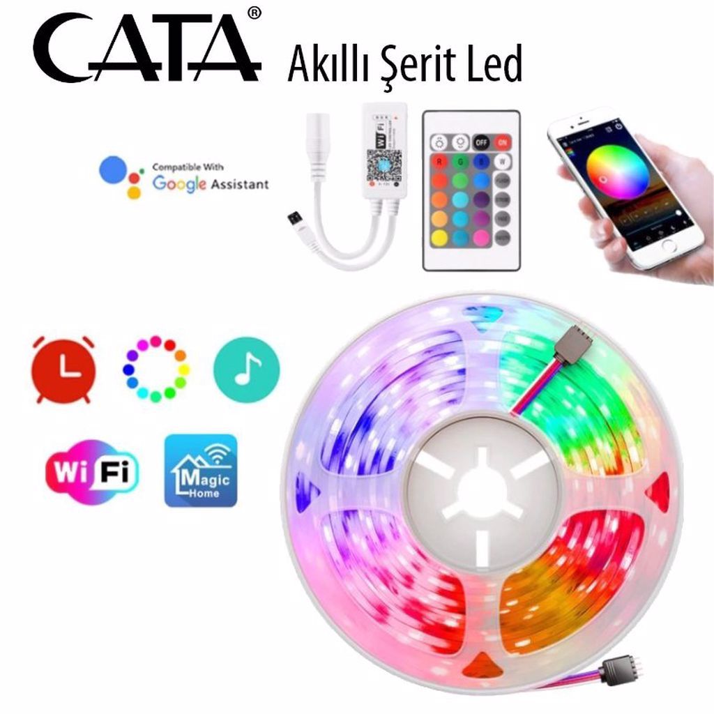 Cata Akıllı Rgb Şerit Led Aydınlatma ct-4030