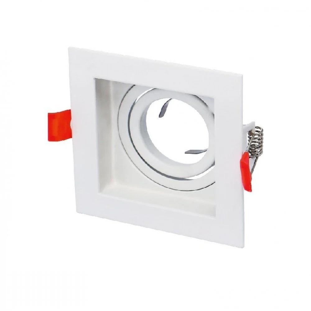 Cata Pars Kare Beyaz Dekoratif Boş Kasa Spot ct-5230