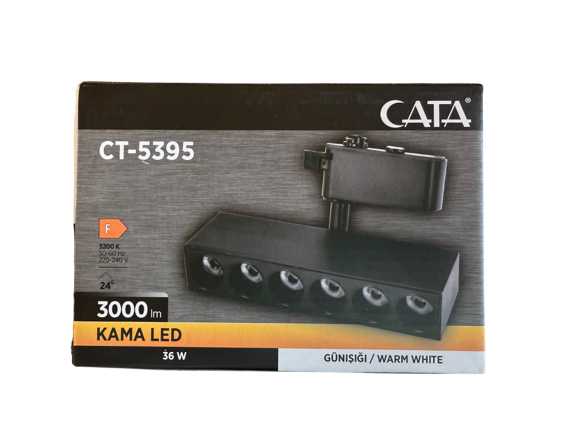 Cata 36W Kama Led Ray Spot Aydınlatma Armatürü Oynar Başlıklı ct-5395