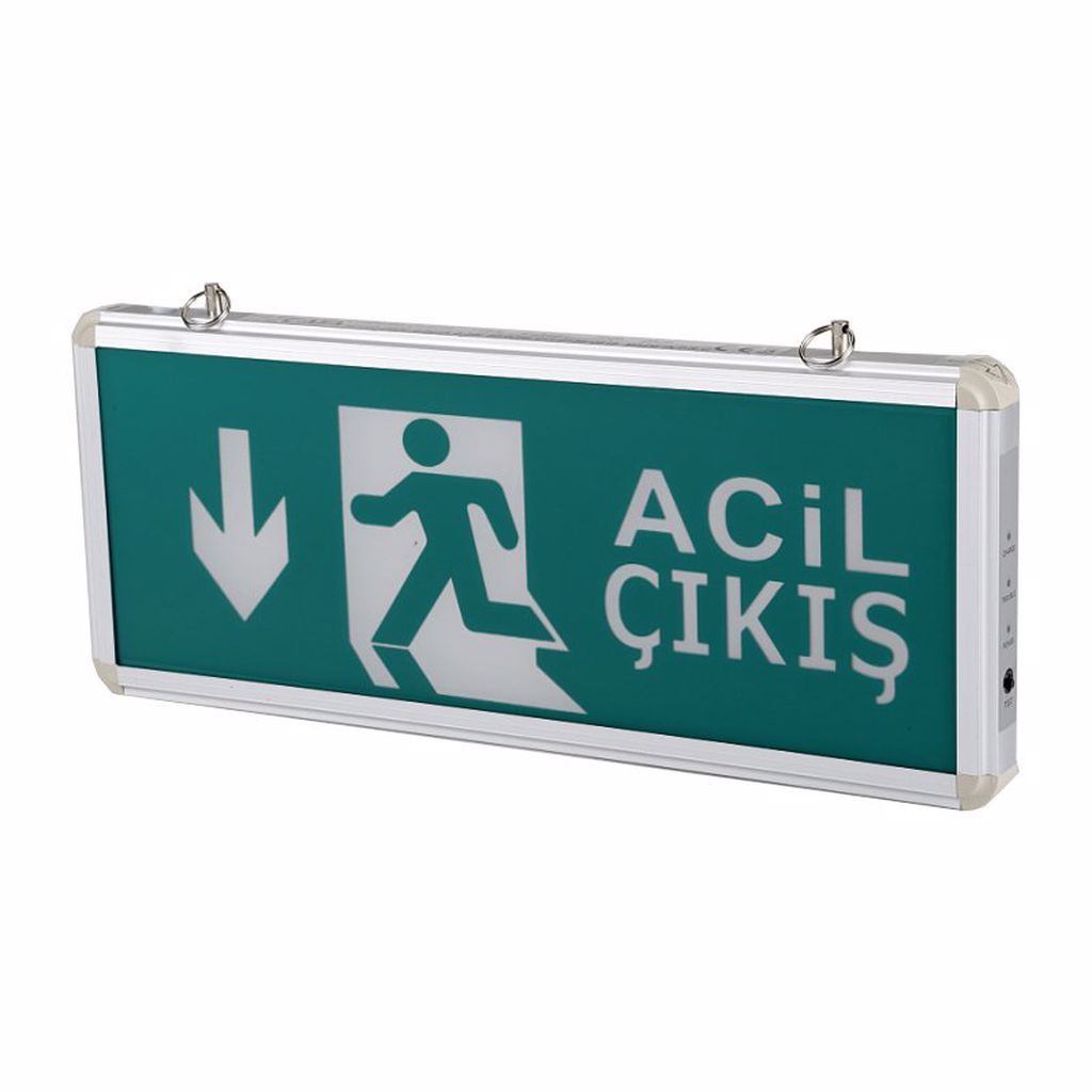 Cata Aşağı Yön Acil Çıkış Exit Armatürü CT-9178