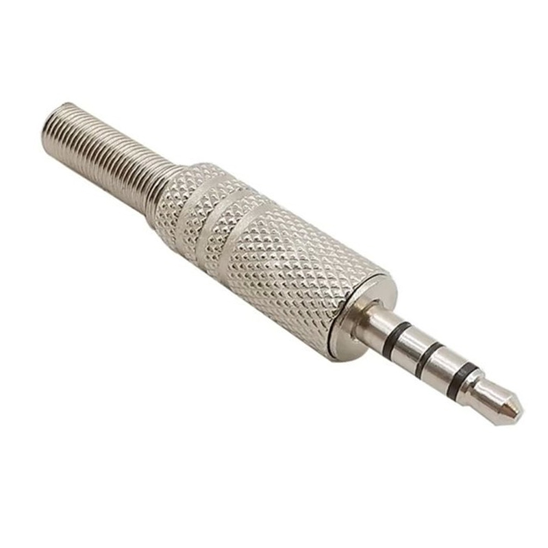 3.5 MM STEREO 4 BOĞUMLU METAL JACK FİŞ (DİSCMAN JACK)