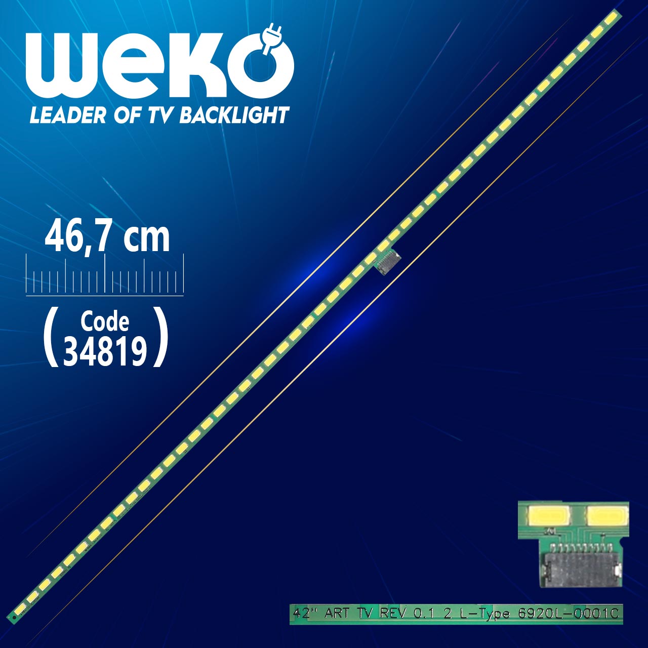 42" ART TV REV 0.1 2 L-TYPE 6920L-0001C - 46.7 CM 48 LEDLİ - (WK-697)