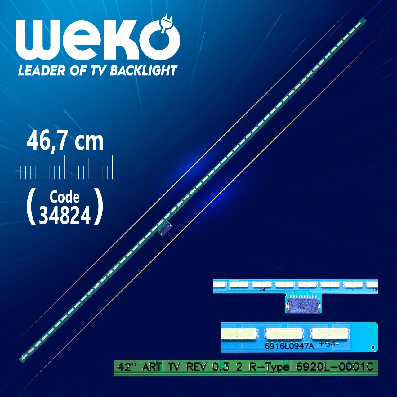 42" ART TV REV 0.3 2 R-TYPE - 6920L-0001C - 46.7 CM 54 LEDLİ - (WK-699)
