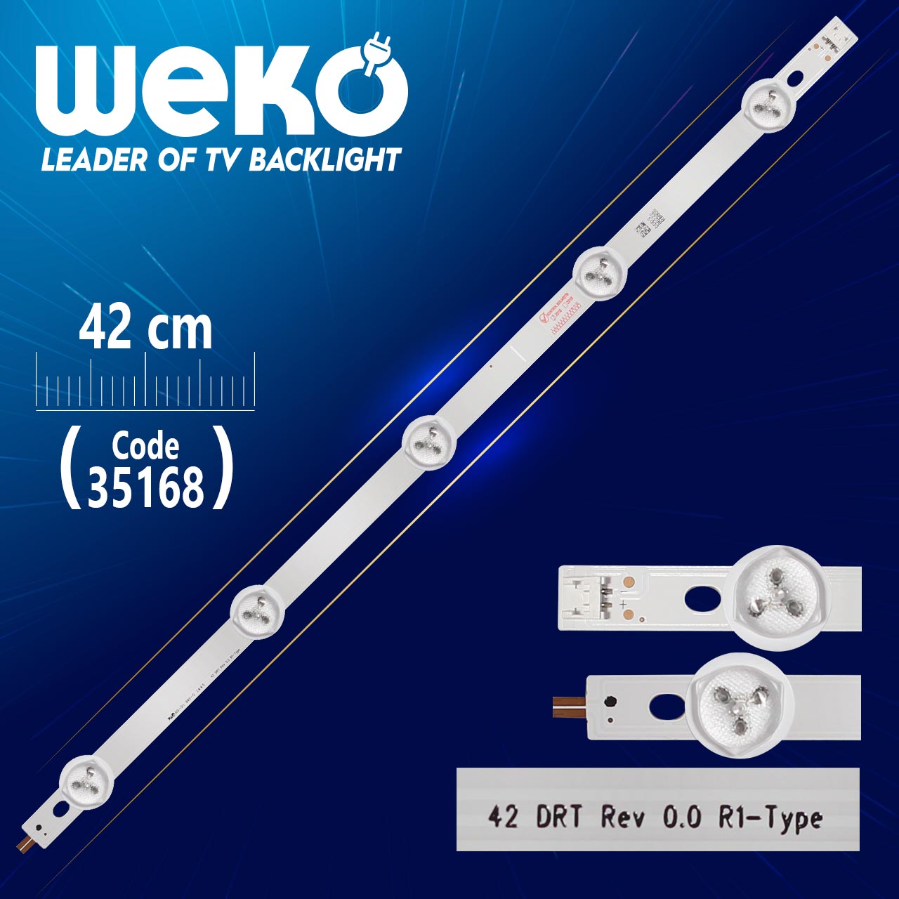 42" DRT REV0.0 R1-TYPE - 42 CM 5 LEDLİ - (WK-874)
