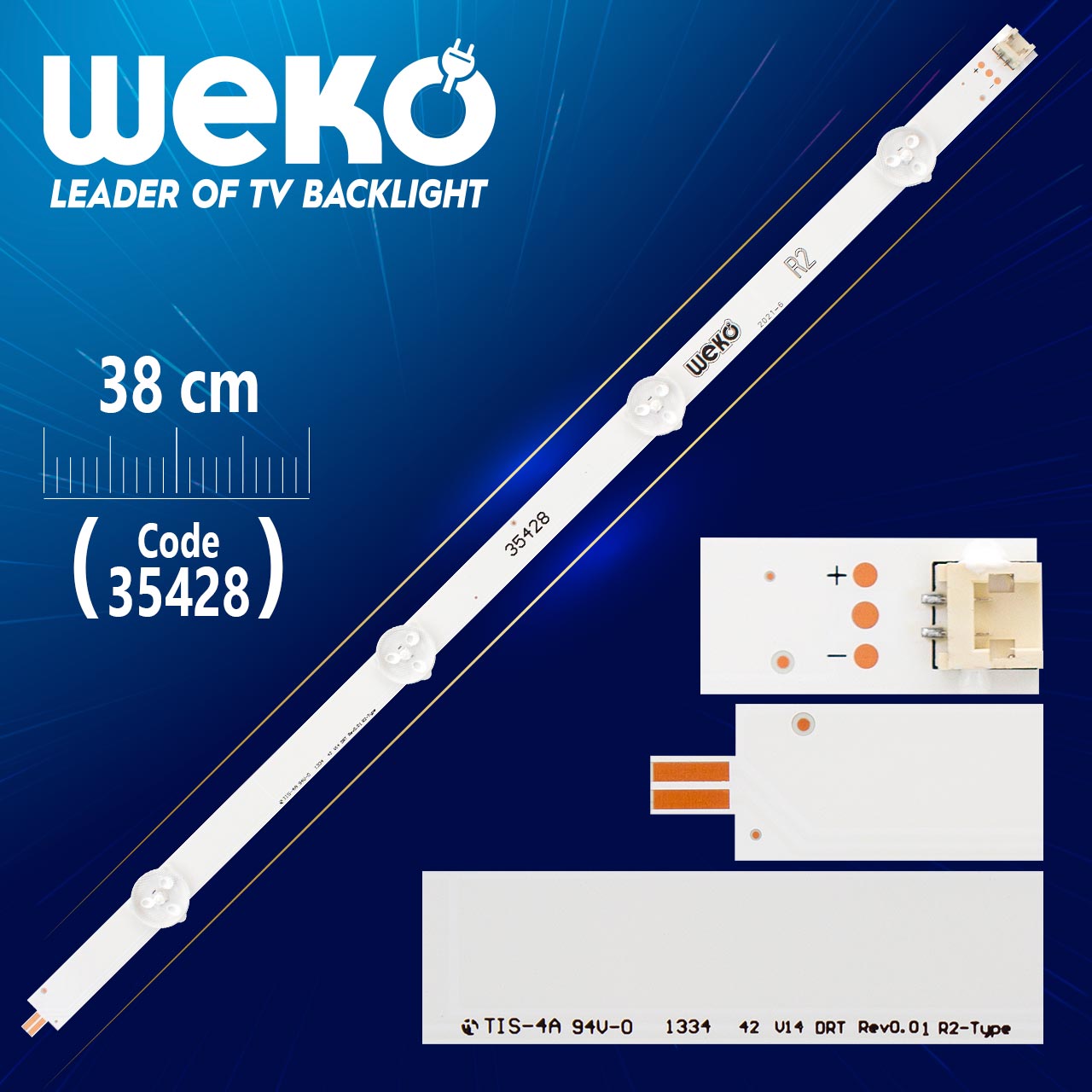 42" V14 DRT REV0.0 1 R2-TYPE - 6916L-1458B - 38 CM 4 LEDLİ - (WK-1006)