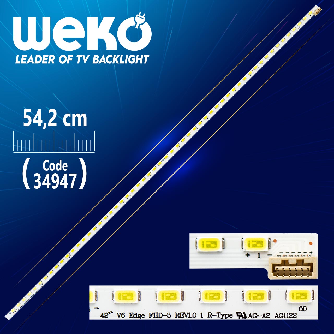 42" V6 EDGE FHD-3 REV1.0 1 R-TYPE 55 LEDLİ 54.2 CM - (WK-776)