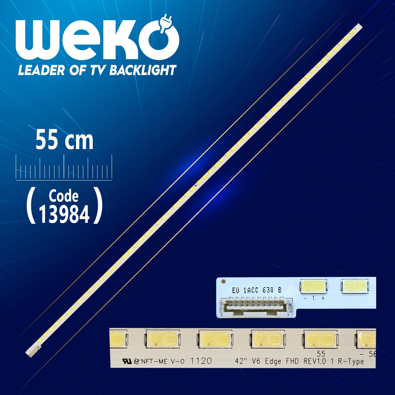 42" V6 EDGE FHD REV1.0 1 R-TYPE  56 LEDLİ  55 CM (WK-607)