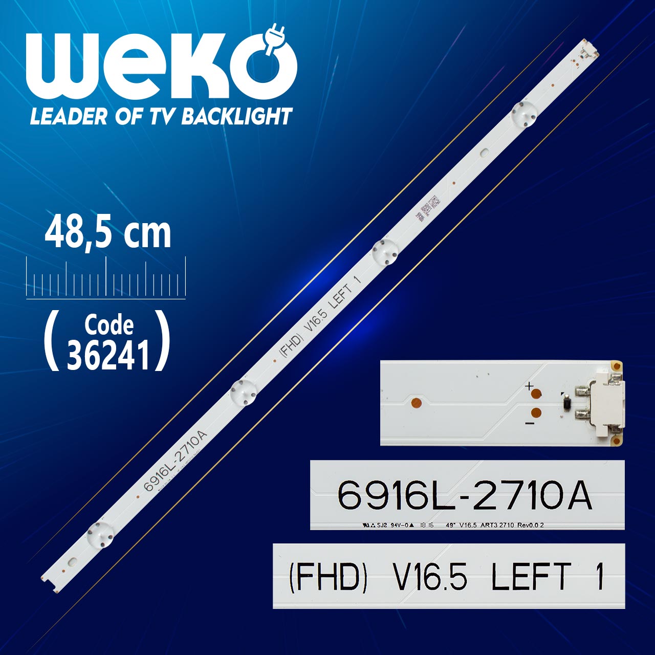 49" V16.5 ART3 2710 REV0.02  6916L-2710 4 LEDLİ 48.5 CM