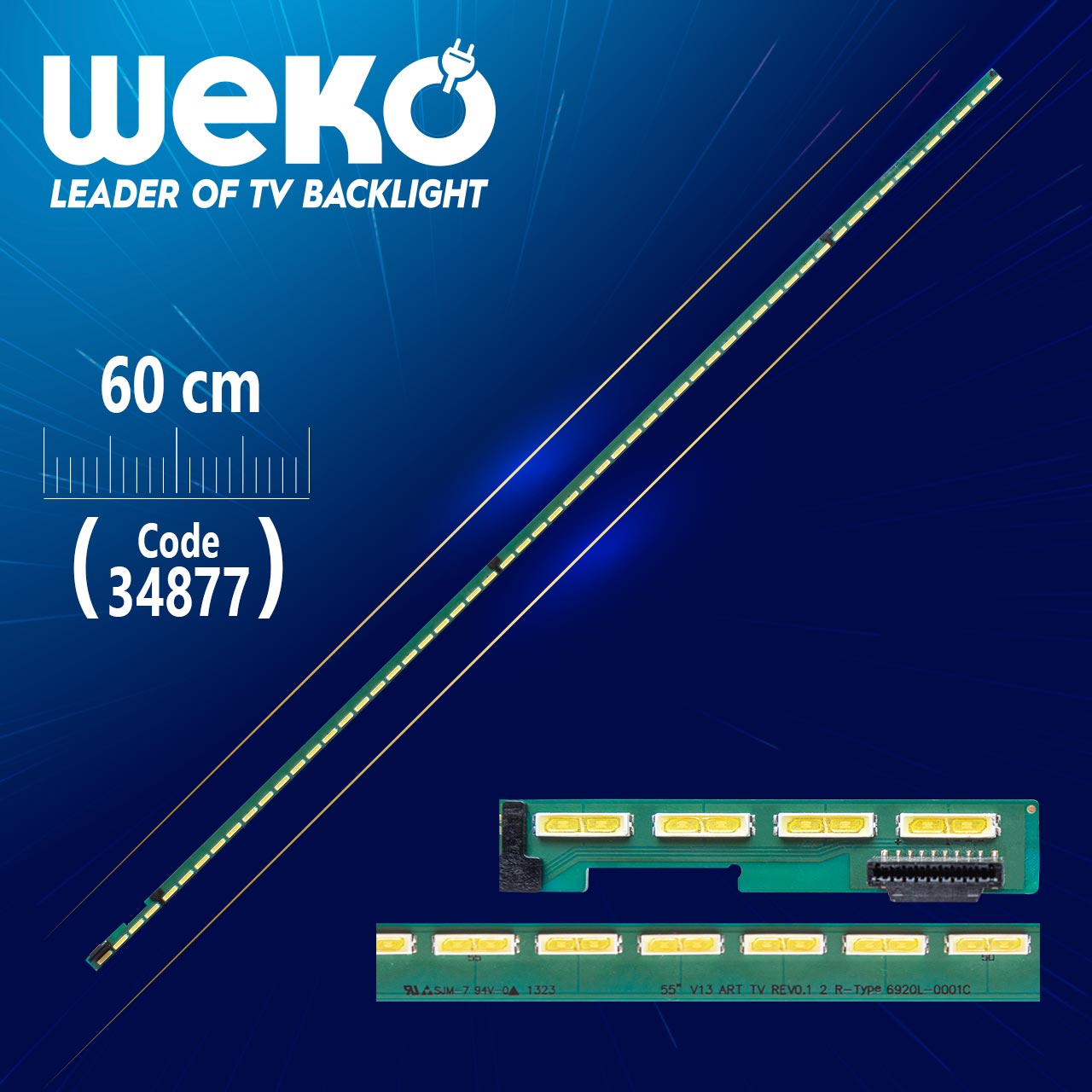 55'' V13 ART TV REV0.1 2 R-TYPE 6920L-0001C  57 LEDLİ  60 CM - (WK-198)