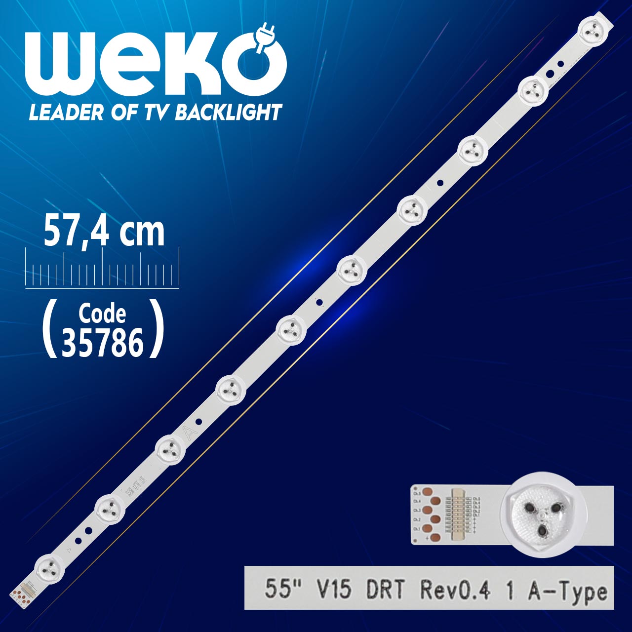 55" V15 DRT REV0.4 1 A-TYPE - 57.4 CM 10 LEDLİ - (WK-1253)