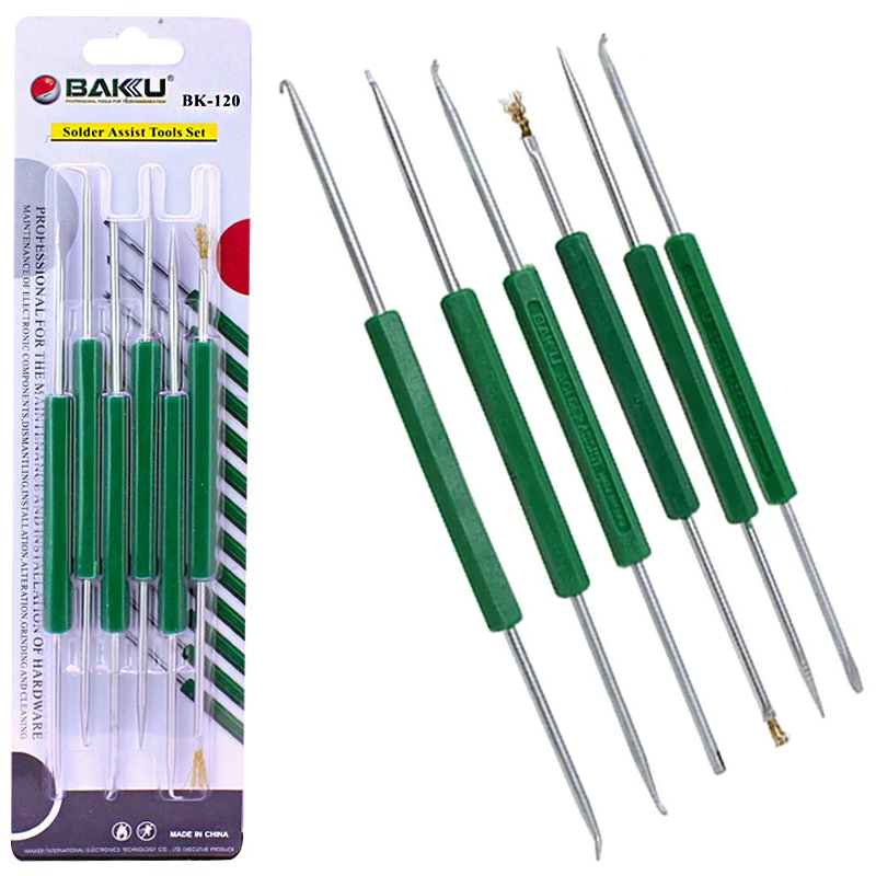 BAKU BK-120 6'LI ENTEGRE SÖKME CİHAZ AÇMA SETİ