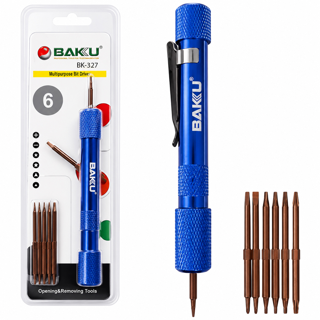 BAKU BK-327 HASSAS 6 UÇLU MOBİL CEP TELEFONU TAMİR TORNAVİDASI