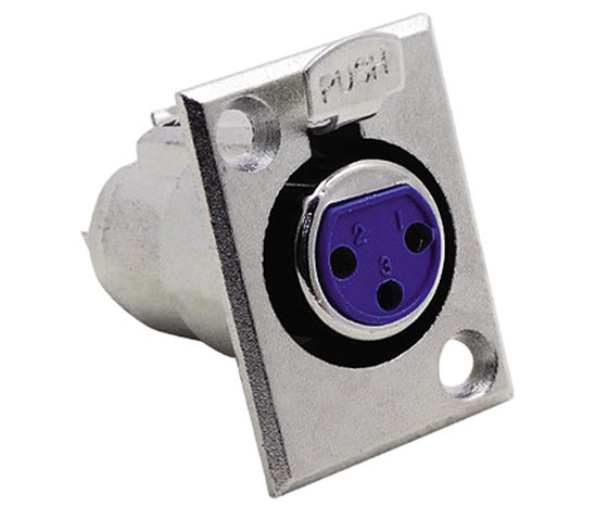 CANON XLR 3 PİN DİŞİ ŞASE KONNEKTÖR (E-319B)