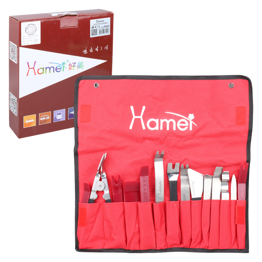 CARSTAR HM-1498 ARAÇ İÇİ SES SİSTEMİ SÖKME - LASTİK SÖKME -  KAPI DÜZELTME ÇIKARMA SETİ (14 FARKLI APARAT)