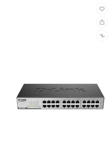 D-LINK DES-1024D 24 PORT 10/100 METAL KASA SWITCH