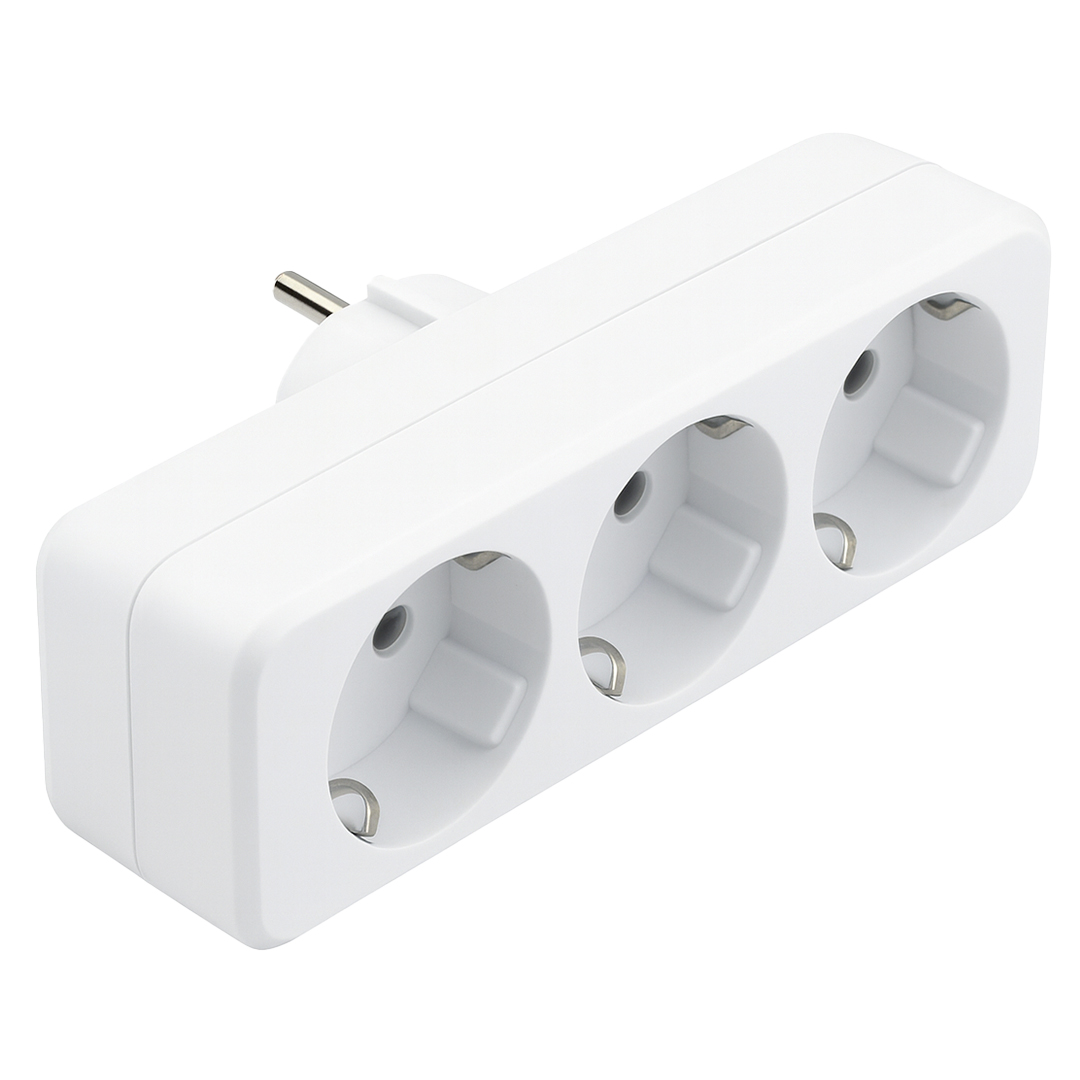 DE-PA DPA-10011 ÜÇLÜ GOLYAT DÜZ FİŞ PRİZ 250V 16A 3500W