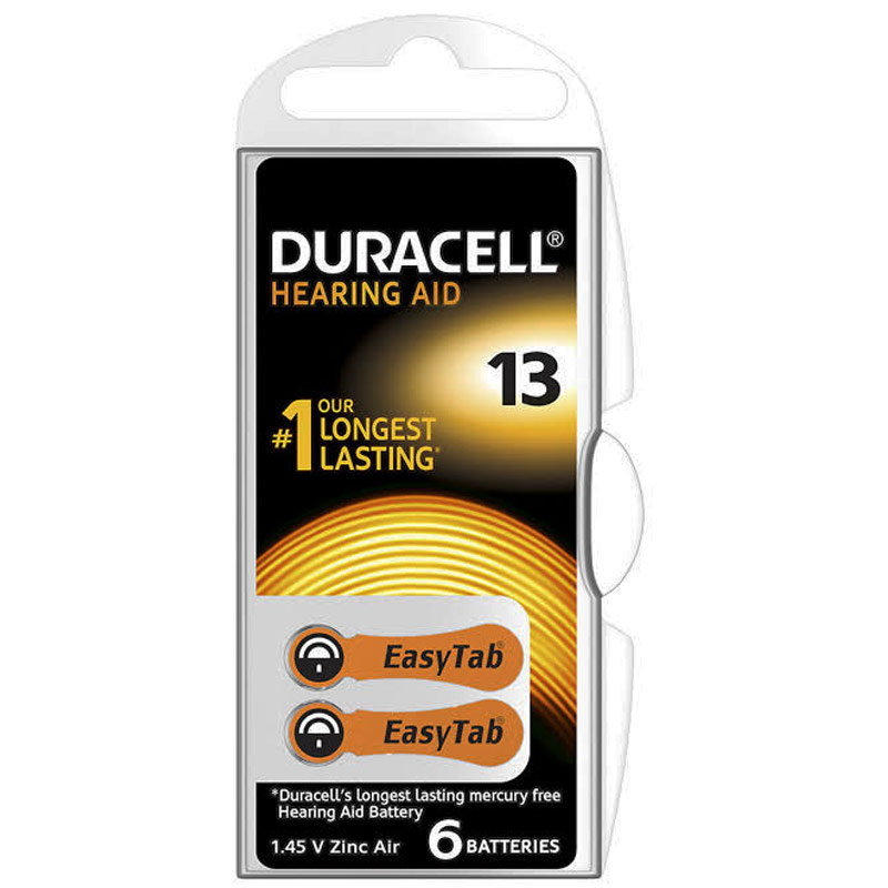 DURACELL 13 NO KULAKLIK PİLİ (6'LI PAKET)