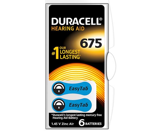 DURACELL 675 NO KULAKLIK PİLİ (6'LI PAKET)