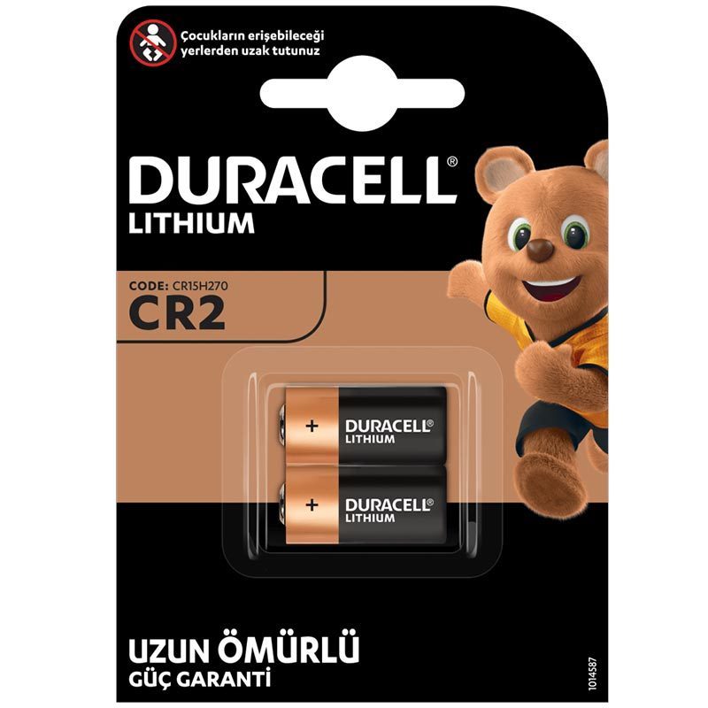 DURACELL CR2 3 VOLT LİTYUM PİL (2'Lİ PAKET)