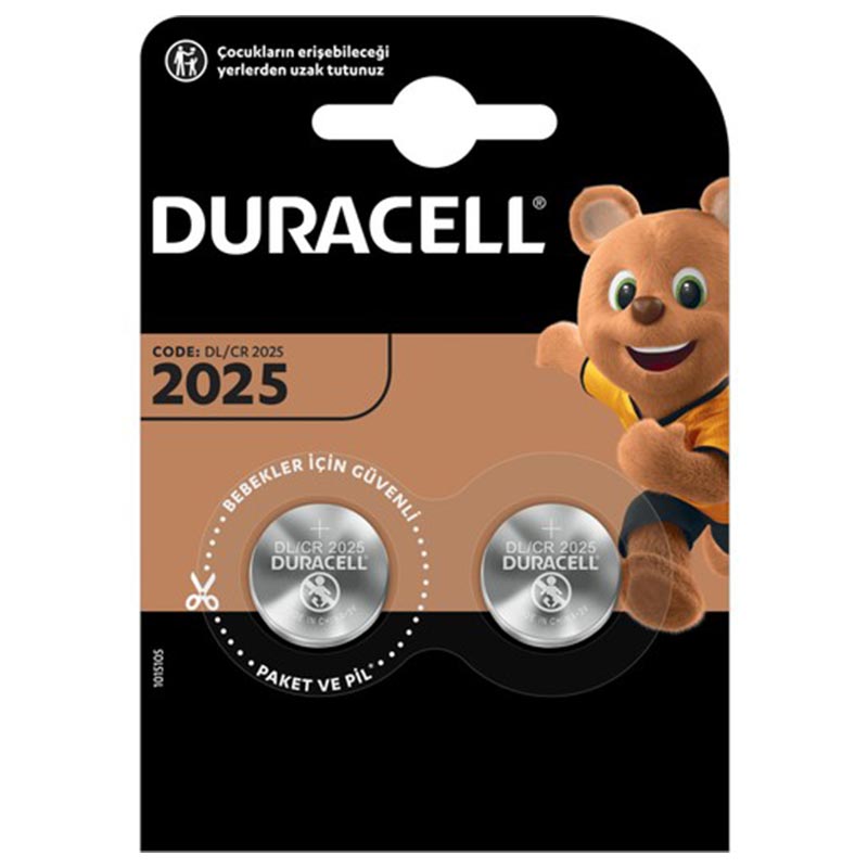 DURACELL CR2025 LİTYUM PİL (2'Lİ PAKET FİYATI)