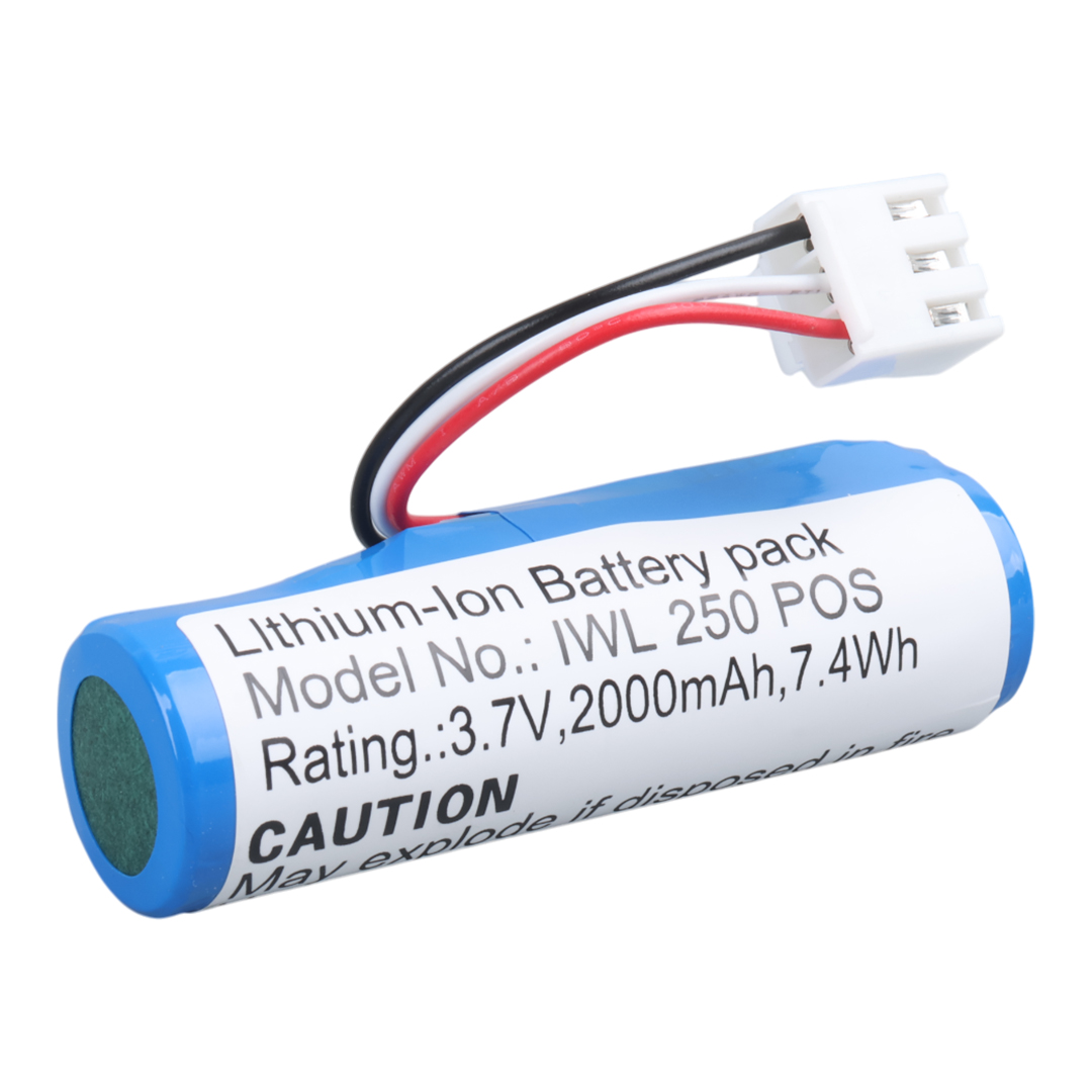 EFCELL IWL250 3.7 VOLT 2000MAH LİTYUM LI-ION POS TERMİNAL PİLİ 12X7MM SOKETLİ
