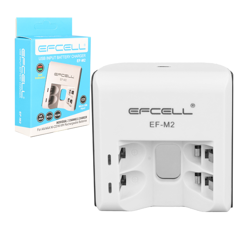 EFCELL M2 AA/AAA 2'Lİ USB PİL ŞARJ CİHAZI